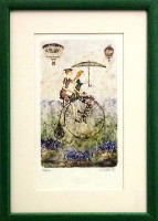 Aleš Vondřich - Levandulový výlet - signovaný umělecký tisk